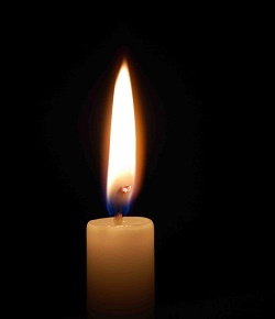Memorial candle for Dean Peery Agee (Louisa County Ruritan)