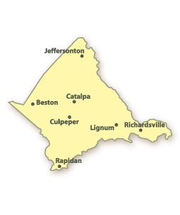 Culpeper County map
