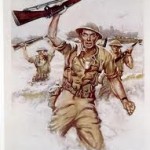 Frame, Elvin D., 1953-1957, Albemarle Ruritan (photo Marines poster)