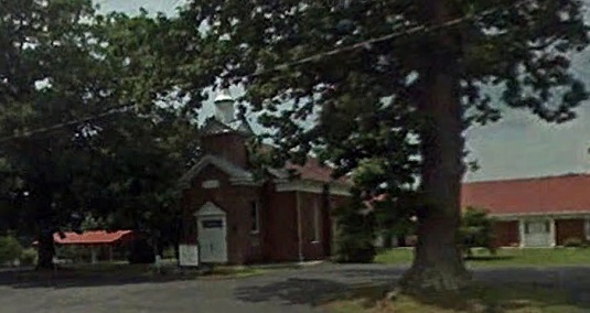 Wolftown Ruritan Club meeting location Rose Park Church 318 Shelby Rd., Madison VA (photo by Google Earth)