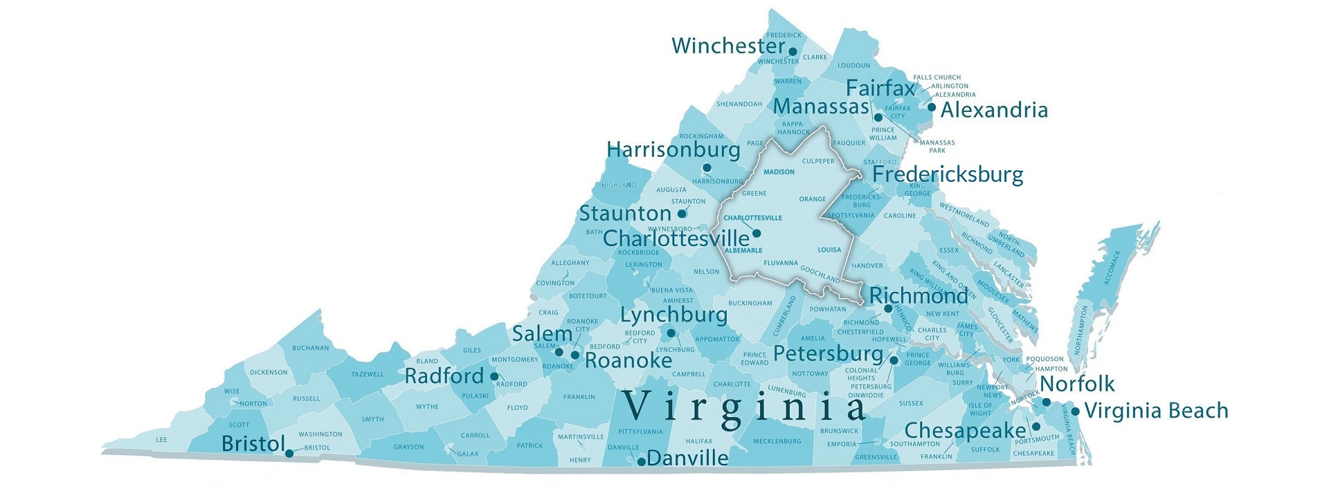 Virginia Rapidan District Map