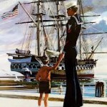 Hayden, Bob, 1944-1946, Belmont Ruritan (photo Navy recruiting poster)